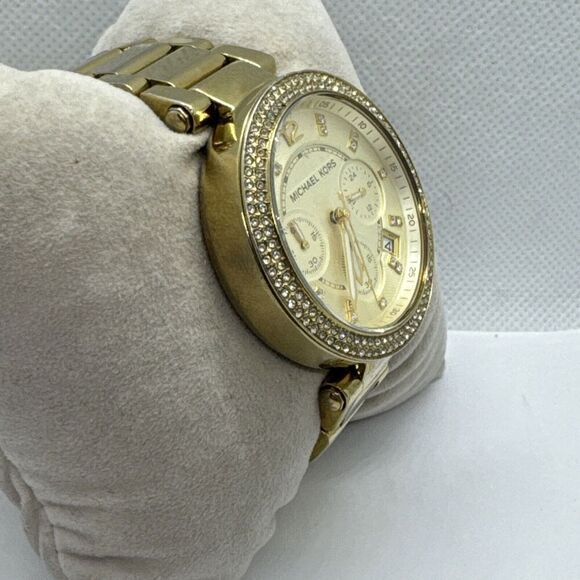 Michael Kors Parker MK5354 Women\'s Gold Stainless Steel Analog Dial Watch JNA245 main image 10